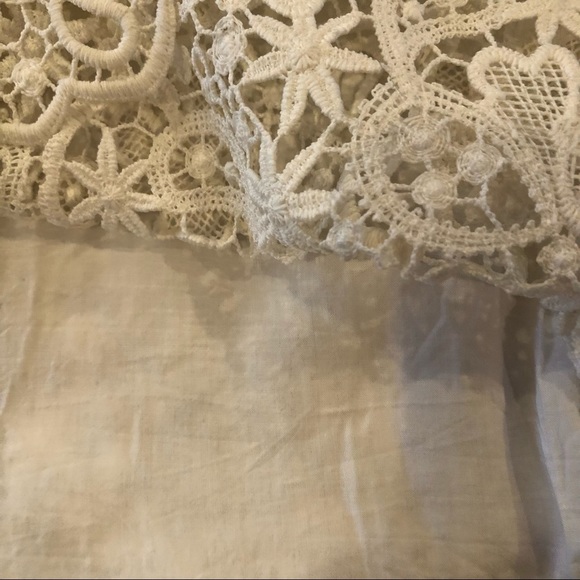 ZARA | Lace Flared Sleeve Top - Picture 8 of 12